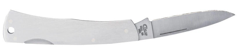 Brushed Stainless Steel Executive Lockback with Lanyard Hole (00004)