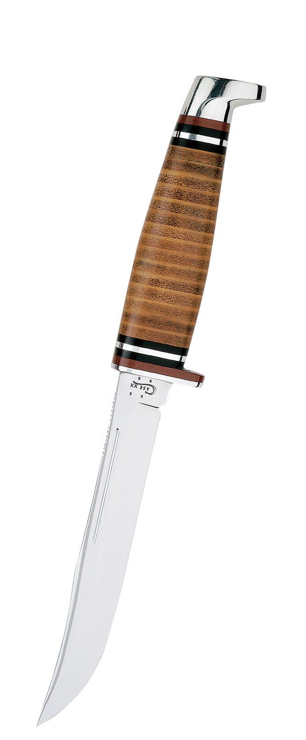 Leather 5" Utility Hunter with Leather Sheath (00381)