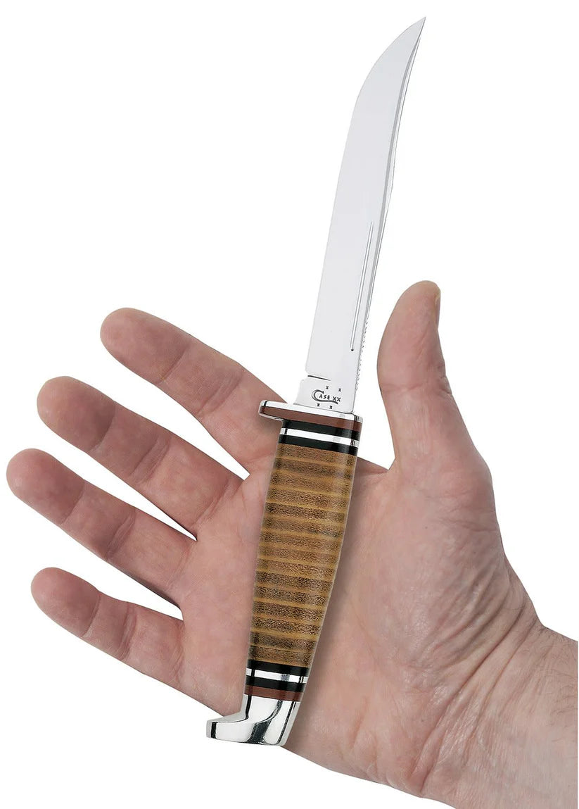 Leather 5" Utility Hunter with Leather Sheath (00381)
