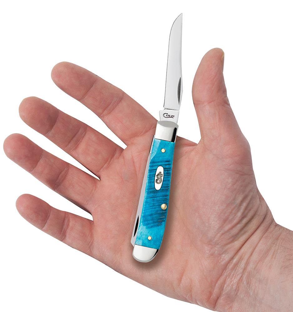 Sawcut Jig Caribbean Blue Bone Mini Trapper