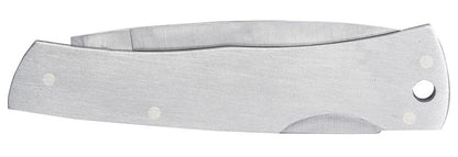 Brushed Stainless Steel Executive Lockback with Lanyard Hole (00004)