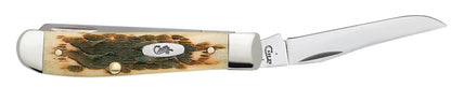 Peach Seed Jig Amber Bone Mini Trapper (00013)