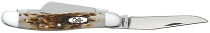 Peach Seed Jig Amber Bone Medium Stockman (00042)