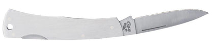 Brushed Stainless Steel Executive Lockback with Lanyard Hole (00004)