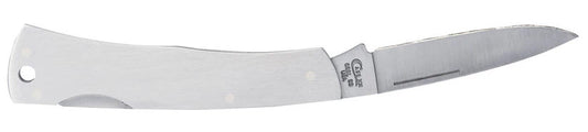 Brushed Stainless Steel Executive Lockback with Lanyard Hole (00004)