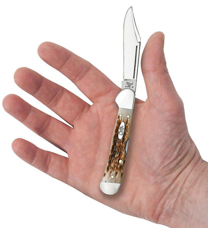 Peach Seed Jig Amber Bone Mini CopperLock® (00133)