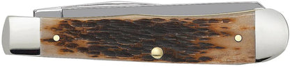 Peach Seed Jig Amber Bone Trapper (00164) (Case)