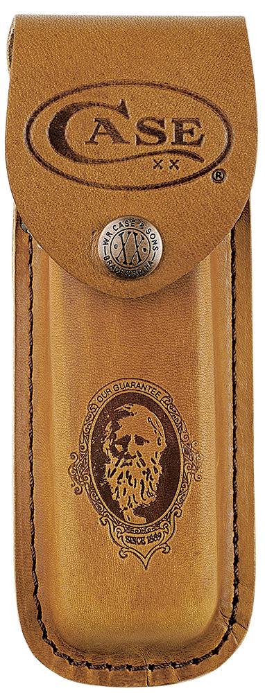 Jigged Dymalux® Rosewood Folding Hunter with Leather Sheath (00189)