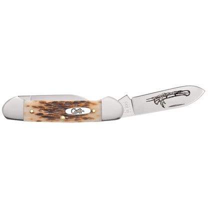 CASE AmberBone Peach Seed Canoe (00263)