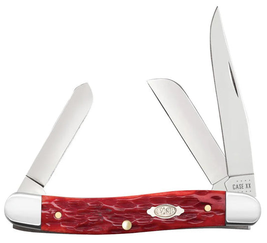 Case Red Medium Stockman Jig Bone (00786)