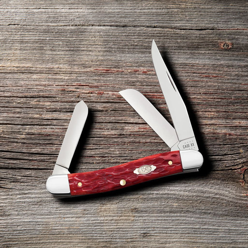 Case Red Medium Stockman Jig Bone (00786)